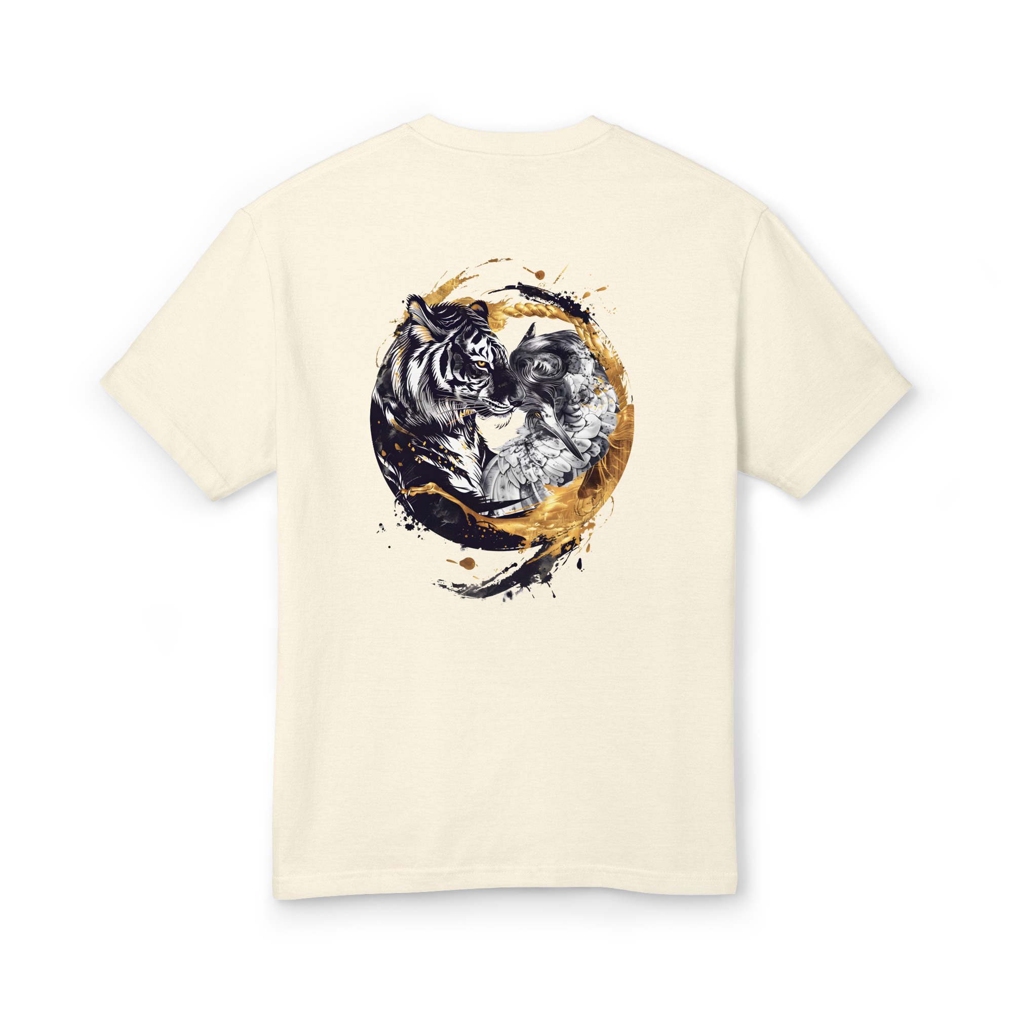 Tiger & Crane Duality Heavyweight Graphic Tee – Martial Arts Lifestyle Streetwear - Image 10