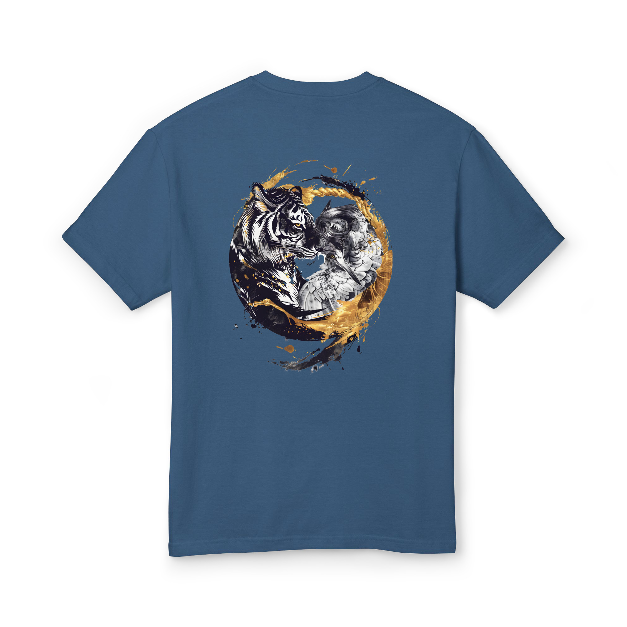 Tiger & Crane Duality Heavyweight Graphic Tee – Martial Arts Lifestyle Streetwear - Image 7